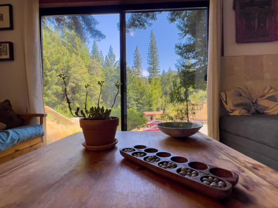 Little House In The Redwoods With A Hot Tub! Lägenhet Garberville Exteriör bild